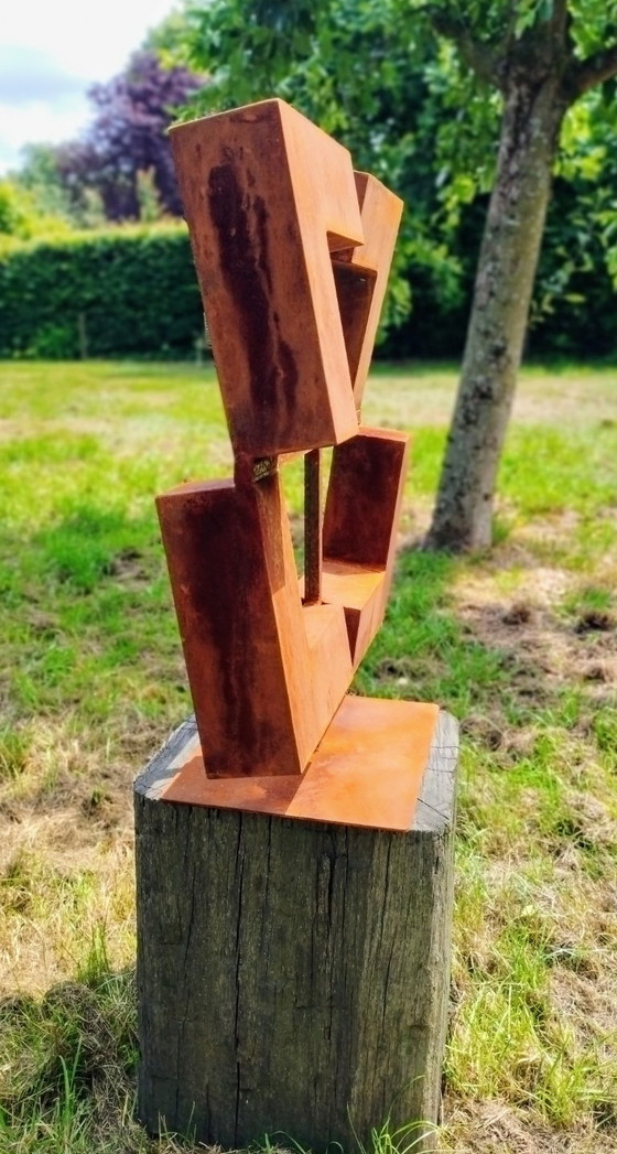 Image 1 of Cortenstalen kunstwerk