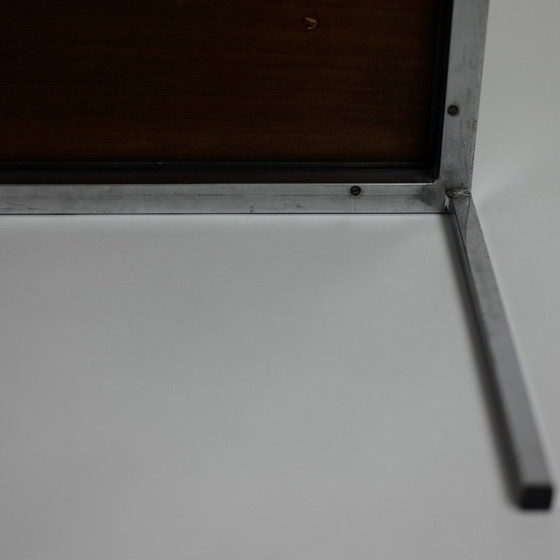 Vroege Florence Knoll Bijzettafel voor Knoll International, Teak en Chroom, c. 1960 – Metal, Wood (photo 11 of 15)