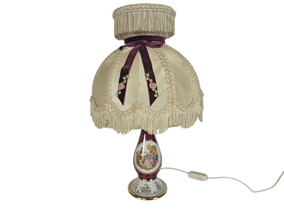 Image 1 of Limoges - France - porcelaine - lampe de table - seconde moitié du XXe siècle