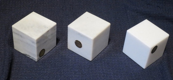 Image 1 of 3 Würfel Briefbeschwerer Laaser Tiroler Vinschgauer Marmor 5x5x5cm 52x52x52mm