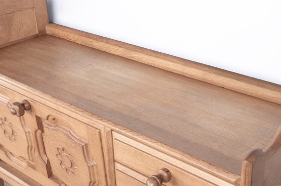 Image 1 of Französisches Sideboard aus massiver Eiche von Guillerme und Chambron für Your Home 1960.