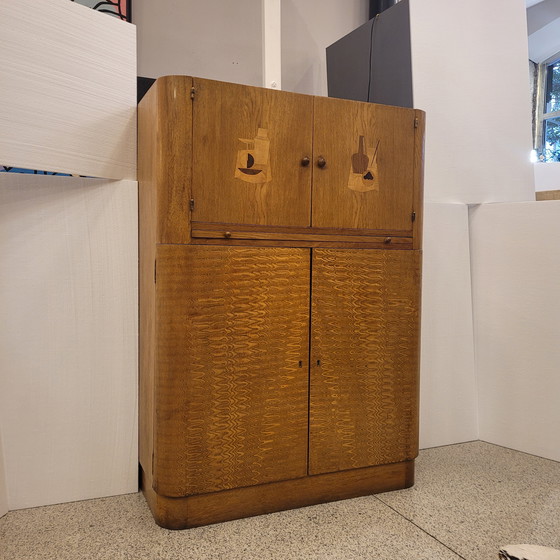 Image 1 of Mueble Bar Art Déco, Madera De Arce, Circa 1930 – Francia