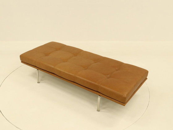 Image 1 of Sofá cama Arne Vodder AV57 de cuero coñac para Nielaus