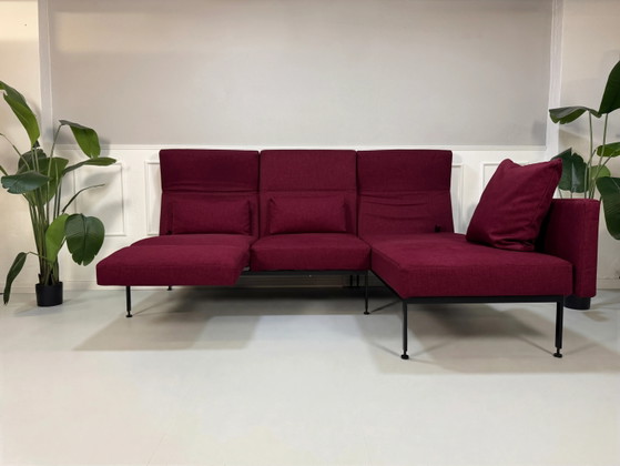 Image 1 of Brühl Roro Soft Sofa Stoff Rot Garnitur Schlafsofa Ecksofa