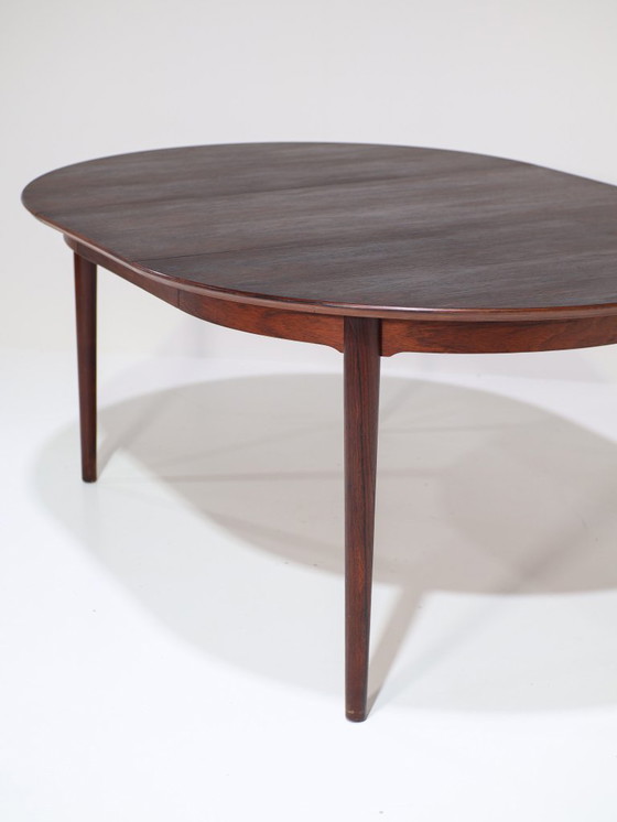 Image 1 of Tavolo da pranzo rotondo estensibile in palissandro danese vintage