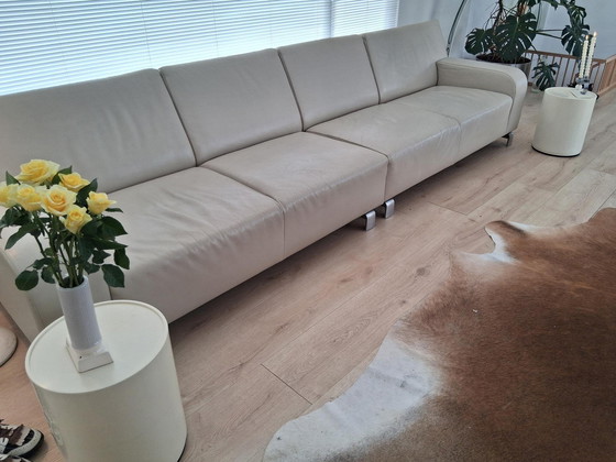 Image 1 of Sofá de diseño grande de piel Leolux B-flat