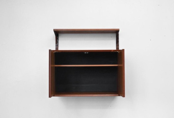 1/6 Poul Cadovius Royal System Cabinet Shelf Teak 1960s, Shelving unit, Metal, Wood, Brown, Vintage (photo 18 of 20)