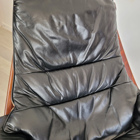 Image 1 of Göte Mobler 1960 Vintage Swivel Reclining Lounge Chair