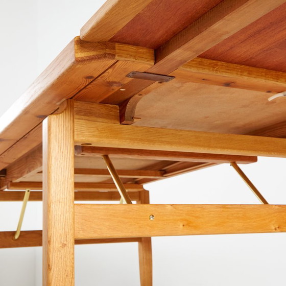 MK11217 Restored Oak Dining Table – Wood (photo 7 of 14)