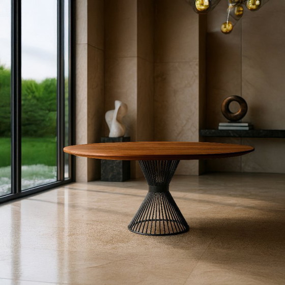 Image 1 of Now Oval Solid Wood Dining Table | Handmade Italian Dining Table | Custom Made