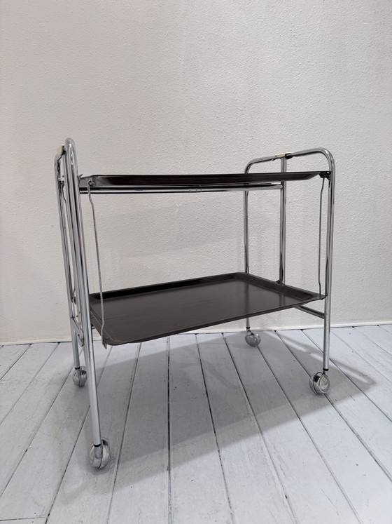 Desserte Vintage Mid-Century Pliante – Chrome, Other (photo 2 of 15)