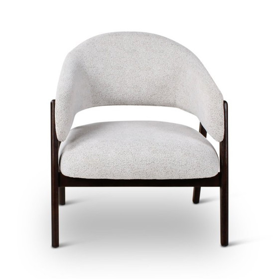 Poltrona lounge color avorio con gambe in legno marrone scuro – Castle Line, Poltrone, Wood (photo 5 of 5)