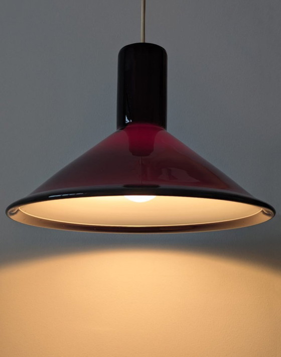 Image 1 of Michael Bang P&T Red Pendant Lamp by Holmegaard