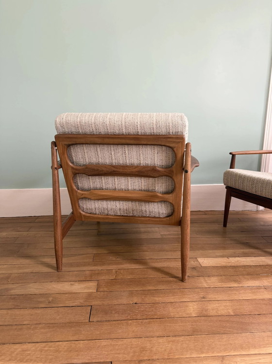 Poltrona scandinava vintage in teak – Poltrone, Wool, Scandinavian (photo 5 of 9)