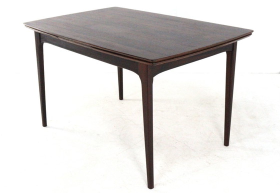 Image 1 of Rosewood rectangular extendable dining table 'Goes' vintage