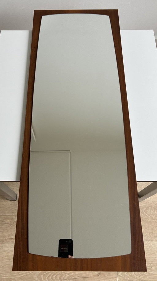 Midcentury Mirror – spiegels, Glass, Wood