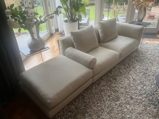 Image 1 of Flexform Cestone composizione angolare/2 panche con poggiapiedi