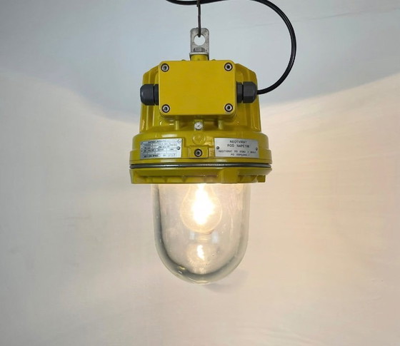 Image 1 of Yellow Industrial Explosion Proof Lamp from Elektrosvit, 1990s