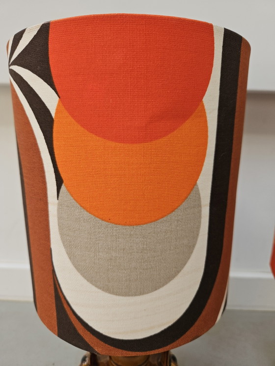 Image 1 of Ensemble de lampes de table vintage années 60 Bay Keramik Allemagne de l'Ouest