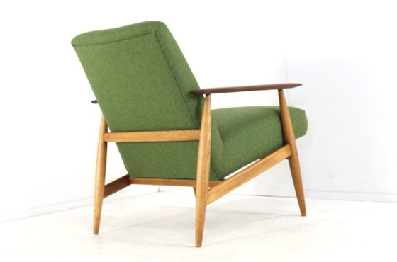 Vintage armchair easy chair newly upholstered – Wood (photo 4 of 13)