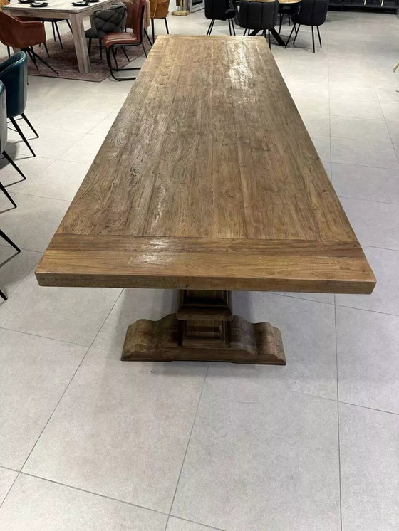 Mesa de Monasterio Grande de Madera Maciza Antigua – Spirito (300 x 100 cm) – Follos Design (photo 14 of 14)
