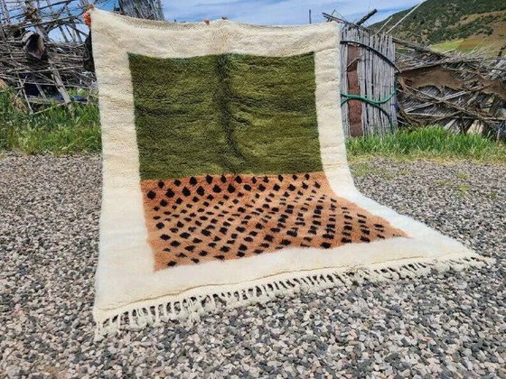 Tappeto Mrirt marocchino verde oliva e terracotta 360x240 cm – motivo grafico – Tappeti, Lana, Cotone (photo 5 of 9)