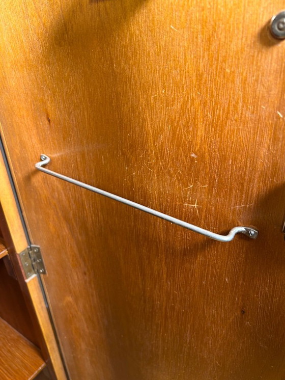 Image 1 of  Art Deco Burr Walnut Vintage Brocante Gents Wardrobe 1930–1940