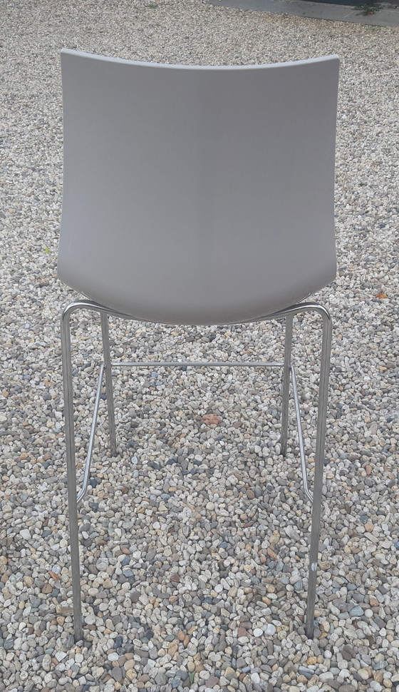 Image 1 of Set of 6 Pedrali bar stools 3D color Italian design