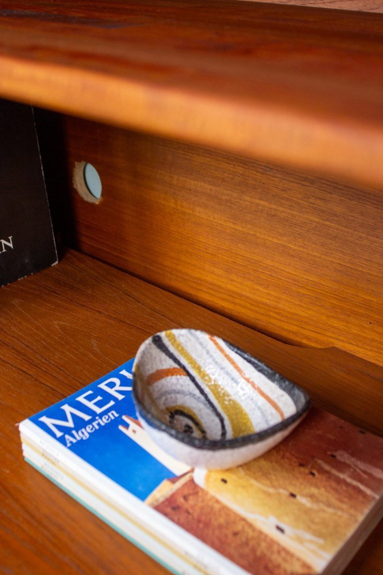 Image 1 of Mobile per dischi vintage, cassettiera, credenza Dyrlund, teak, metà secolo