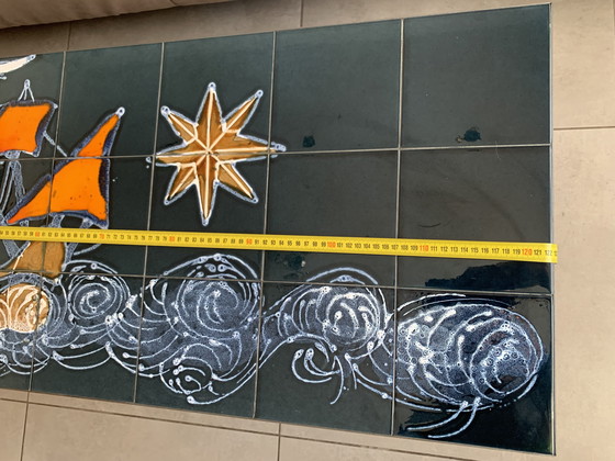 Image 1 of Vintage Ceramic Tile Table – 1960s/1970s