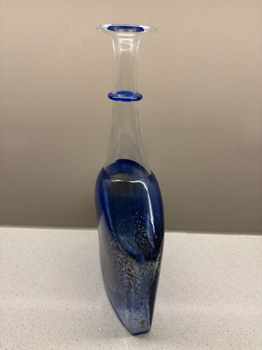 Kosta Boda “Blue Satellite” signed + sticker