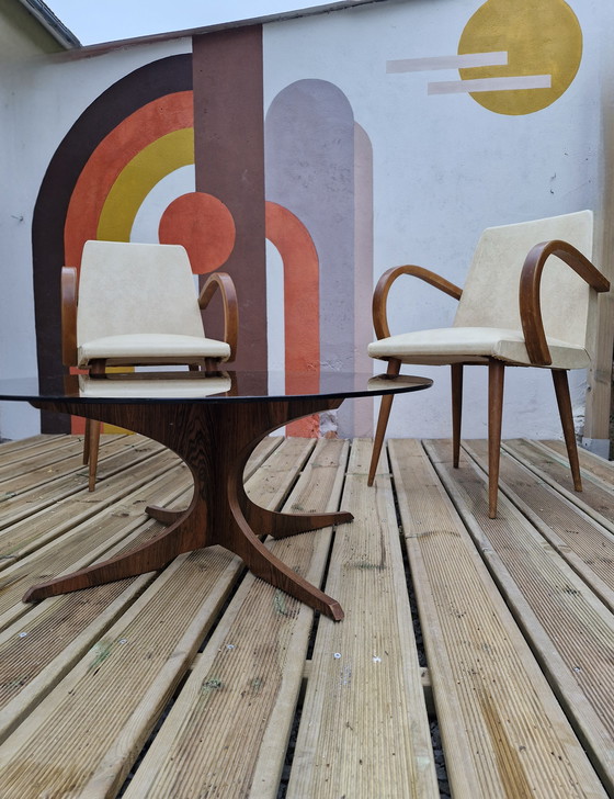 Image 1 of Paires de Fauteuils Bridges vintage 1960