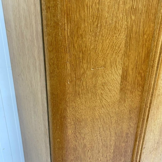 Image 1 of Bijzonder vormgegeven vintage j`60 kledingkast linnenkast hang leg