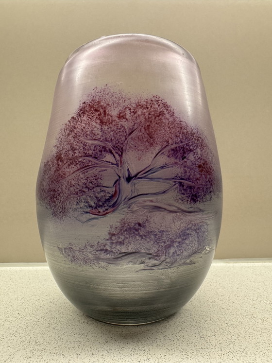 Image 1 of Vaso in vetro Hans Jürgen Richartz Studio – Collezione d'arte Richartz – anni '80