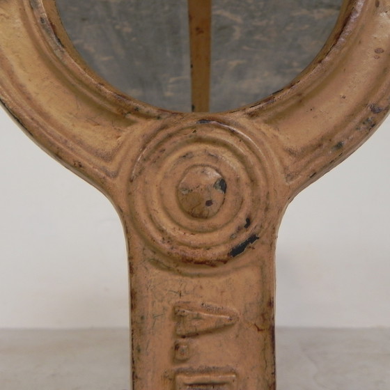 Image 1 of Garden Table, Bistro Table A. Delail Toulouse With Marble Top, 1920s