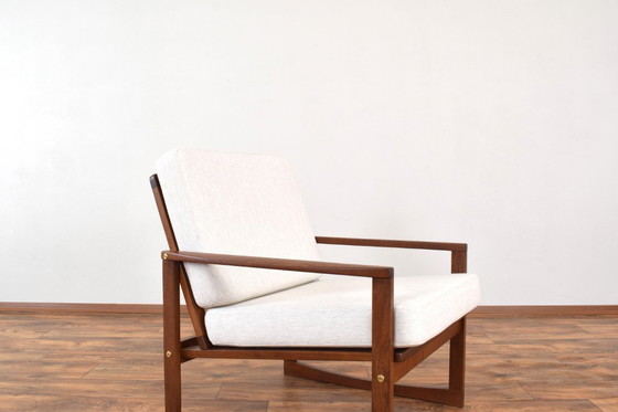 Image 1 of Fauteuil lounge danois en teck, style milieu du XXe siècle, années 1960.