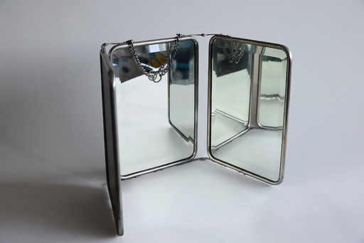 Opvouwbare barber triptiekspiegel