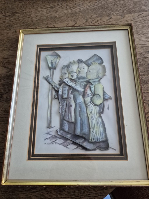 Hummel 3D Painting – schilderijen tekeningen, Glass, Paper