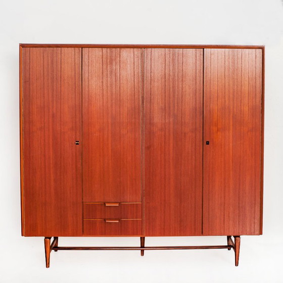 Vintage Scandinavische/Mid Century kledingkast van teakhout, Frankrijk, jaren 60 – Kledingkasten, Wood (photo 3 of 18)
