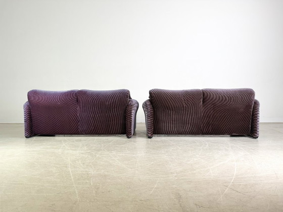 Image 1 of 2x divano a due posti Cassina Maralunga divano in tessuto a coste Vico Magistretti