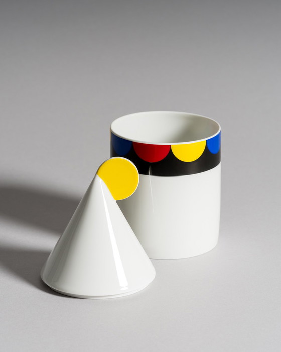 Image 1 of Scatola-coperchio di porcellana vintage in stile Memphis di Thomas / Rosenthal, anni '80
