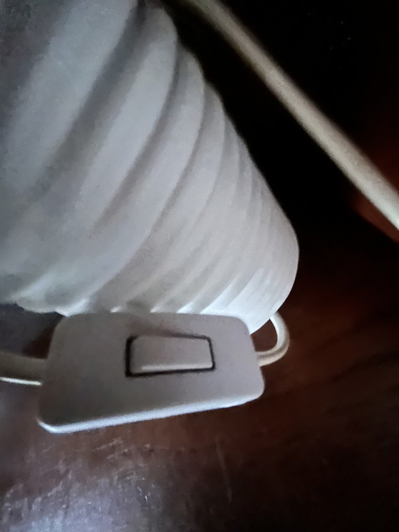 Image 1 of 2 vintage IKEA Bista lamps white porcelain