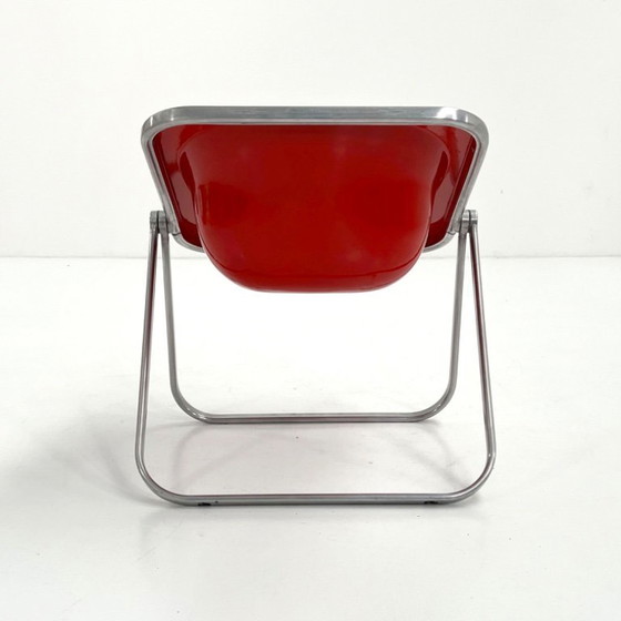 Image 1 of Red Plona Folding Chair by Giancarlo Piretti for Castelli, 1970s