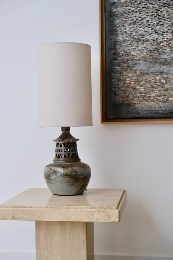 Image 1 of Lampes en céramique ajourée signées