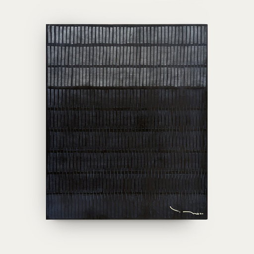 Tehos – Moderne abstrakte Kunstmalerei Carbon S04 – 2026 – schilderijen tekeningen, Canvas