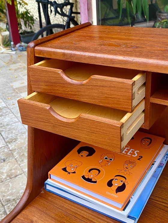 Image 1 of Secrétaire / bureau danois modèle 37 par Arne Wahl Iversen pour Vinde Møbelfabrik – Années 60.