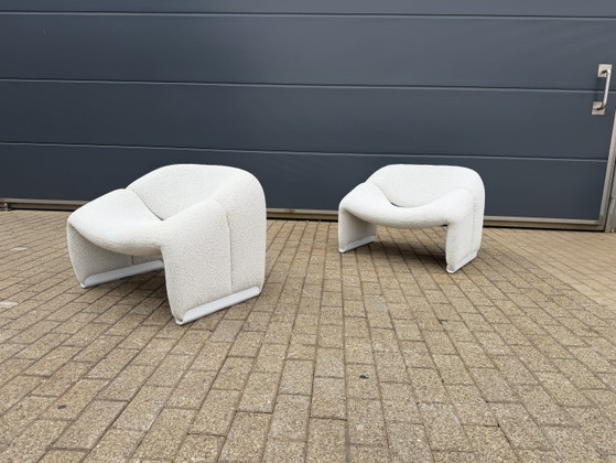 Image 1 of 2x Artifort F598 Groovy Armchairs in Mint Condition! Pierre Paulin