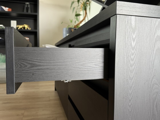 Mooi houten dressoir in zwart met nerf – Lamulux, Wood (photo 5 of 15)