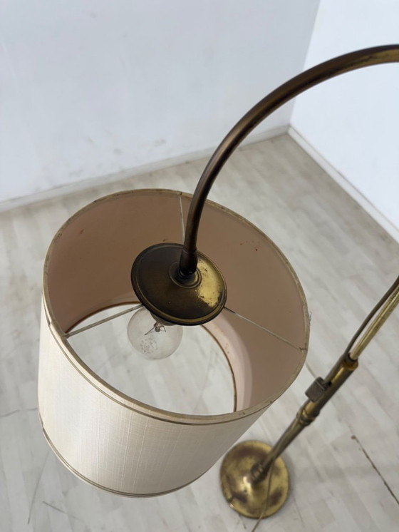 Image 1 of Mid Century Lampadaire Lampe à abat-jour Lampadaire Lampadaire Vintage