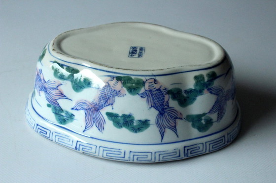 Image 1 of Pot à poisson chinois en céramique - Pot à hareng - Céramique - Vintage